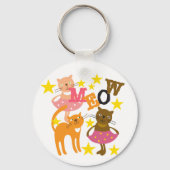 Dansende katten sleutelhanger (Voorkant)