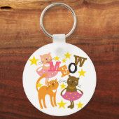 Dansende katten sleutelhanger (Voorkant)