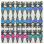 Dansende katten stof (Swatch)