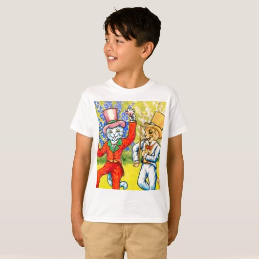 Dansende katten t-shirt (Voorkant volledig)