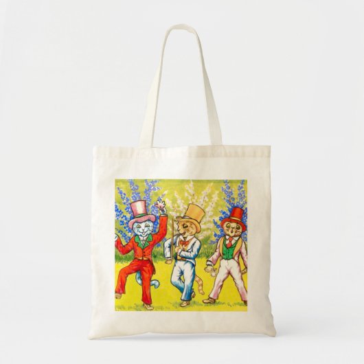 Dansende katten tote bag (Voorkant)