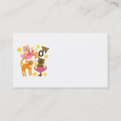 Dansende katten visitekaartje (Achterkant)