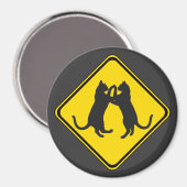 Dansende katten vooruit! magneet (Voorkant / Achterkant)