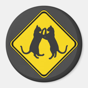 Dansende katten vooruit! magneet