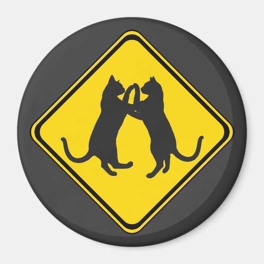 Dansende katten vooruit! magneet (Voorkant)