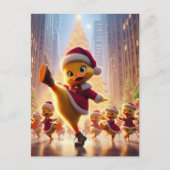 Dansende Kerst Eenden Briefkaart (Voorkant)