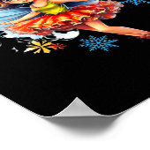 Dansende kerst fee Schattigee fee kerst Poster (Hoek)
