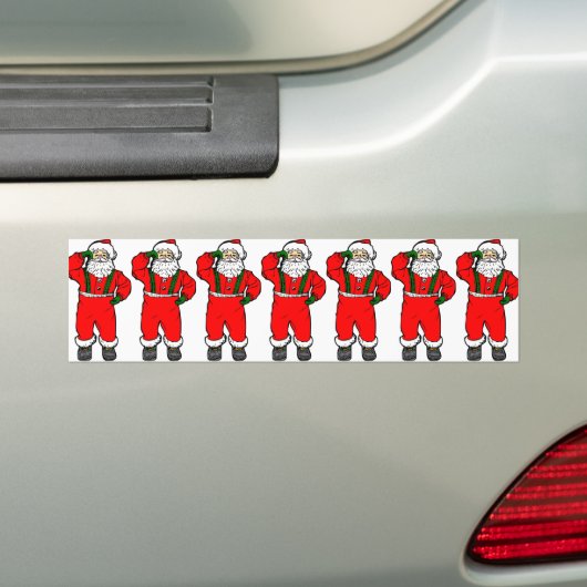 dansende Kerstman Bumpersticker (Op auto)