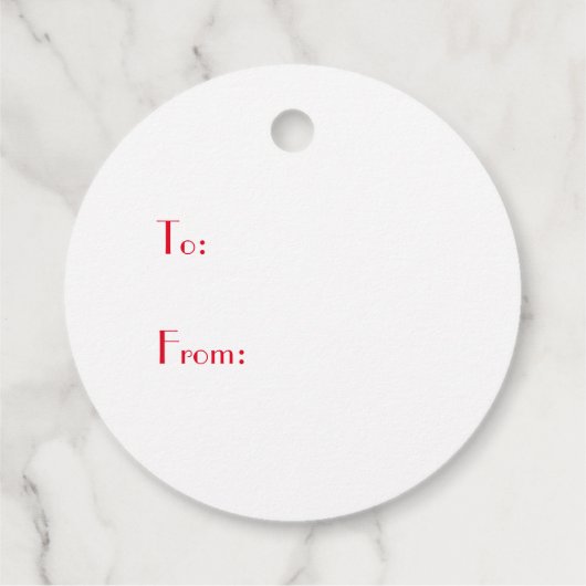 Dansende kerstman cadeau Label (Achterkant)