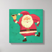 dansende Kerstman Canvas Afdruk (Voorkant)