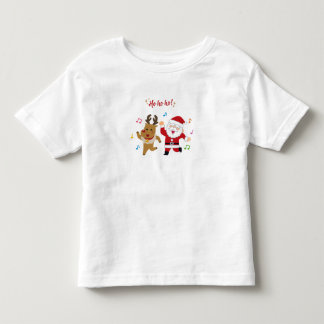 Dansende Kerstman en rendier Kerstfeest Kinder Shirts