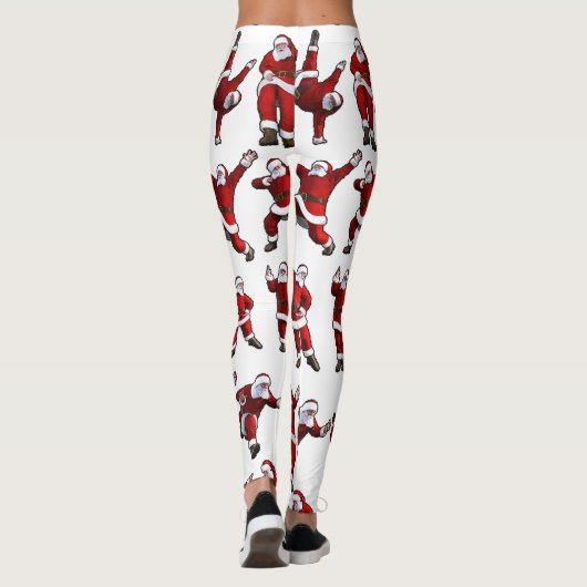 dansende Kerstman Leggings (Achterkant)