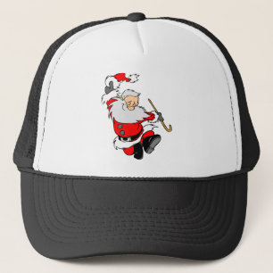 Dansende kerstman met Kerstmis Trucker Pet