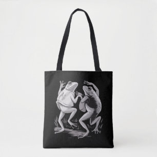 Dansende Kikkers Pad Goblincore Donkere Academics  Tote Bag