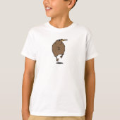 Dansende kiwi met zonnebril T-shirt (Voorkant)