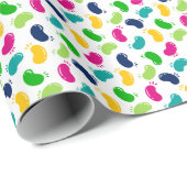 Dansende kleurrijke gelei bonen cadeaupapier (Rol Hoek)