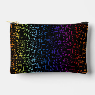 Dansende Kleurrijke Muzieknoten Muzikanten Muziek Etui