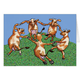 Dansende koeien door Mootisse