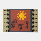 Dansende Kokopelli Zuidwesterse Deurmat (Voorkant)