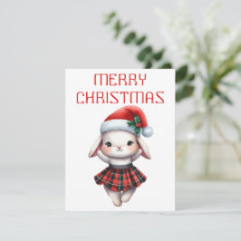 Dansende Konijn - Kerstkaart