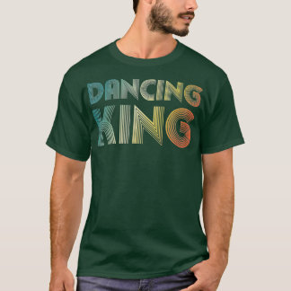 Dansende koning Funky Vintage 70-80 voor dansdeel T-shirt