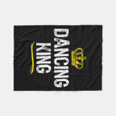 Dansende Koning Mannen Jongens Danser Dans Leuke K Fleece Deken (Voorkant (Horizontaal))