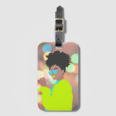 Dansende koningin. bagagelabel (Voorkant (verticaal))