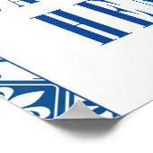 Dansende Koningin bougainvillea Hen Party Welkom Poster (Hoek)