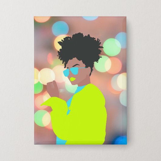 Dansende koningin. button (Voorkant)