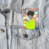 Dansende koningin. button (Insitu)