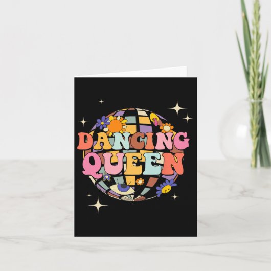 Dansende Koningin Dance Mam Voor Dansfeesten Kaart (Voorkant)