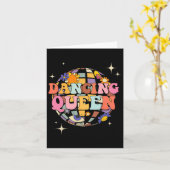 Dansende Koningin Dance Mam Voor Dansfeesten Kaart (Gele Bloem)