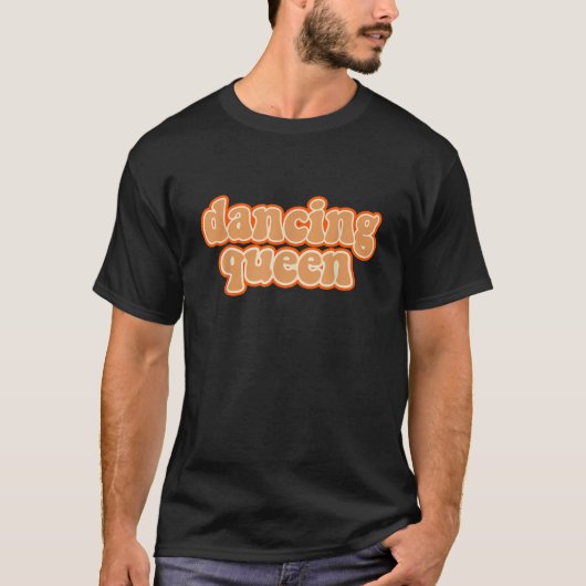 Dansende Koningin  Dansen 70s T-shirt (Voorkant)