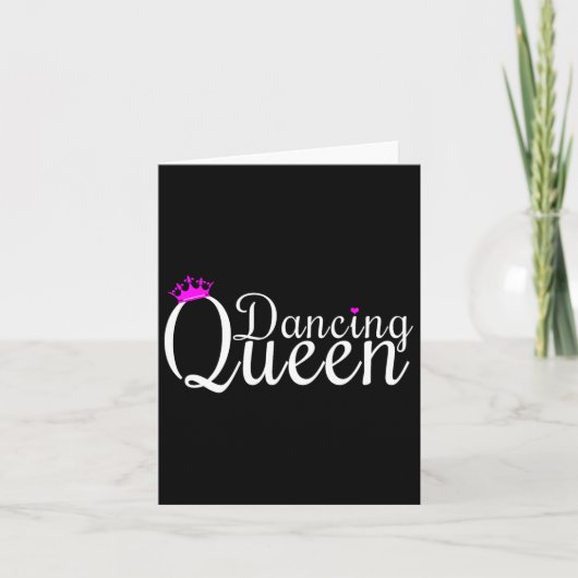 Dansende Koningin Dansende Gift Danser Kaart (Voorkant)