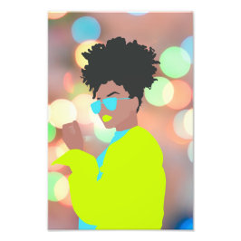 Dansende koningin. foto afdruk