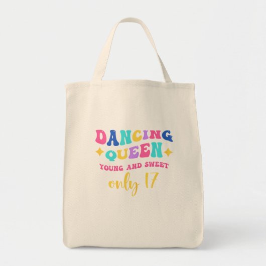 Dansende koningin jong en zoet alleen tote bag (Voorkant)
