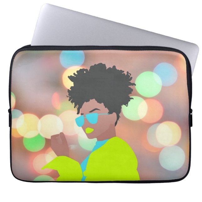 Dansende koningin. laptop sleeve (Voorkant)