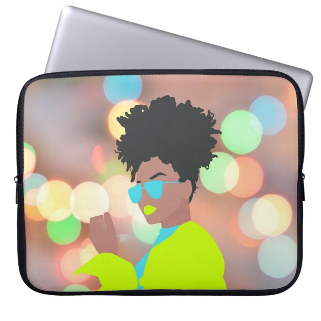 Dansende koningin. laptop sleeve (Voorkant)