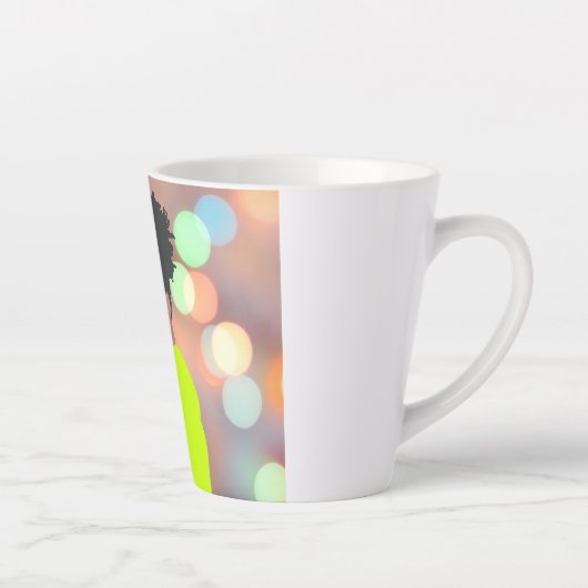 Dansende koningin. latte mok (Rechts)