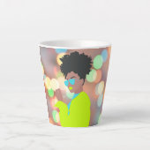 Dansende koningin. latte mok (Voorkant)