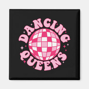 Dansende Koningin Retro Bridesmaids 70's Disco Bac Magneet