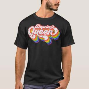 Dansende koningin Roller Disco maakt 70s kostuum u T-shirt