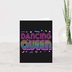 Dansende Koningin Shirt Dansen 70's Kaart