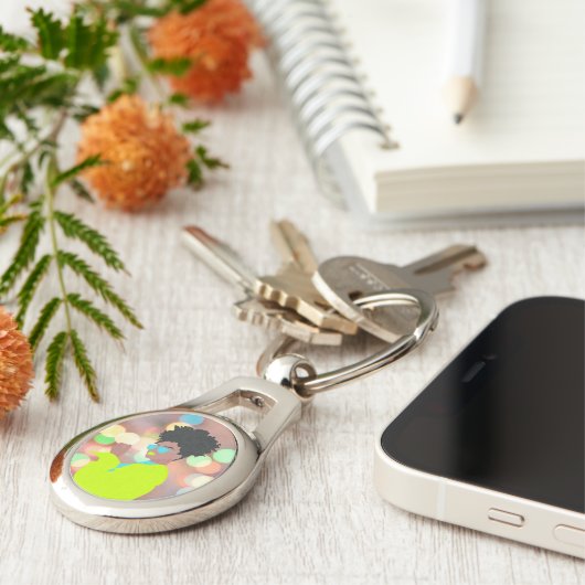 Dansende koningin. sleutelhanger (Zijkant)