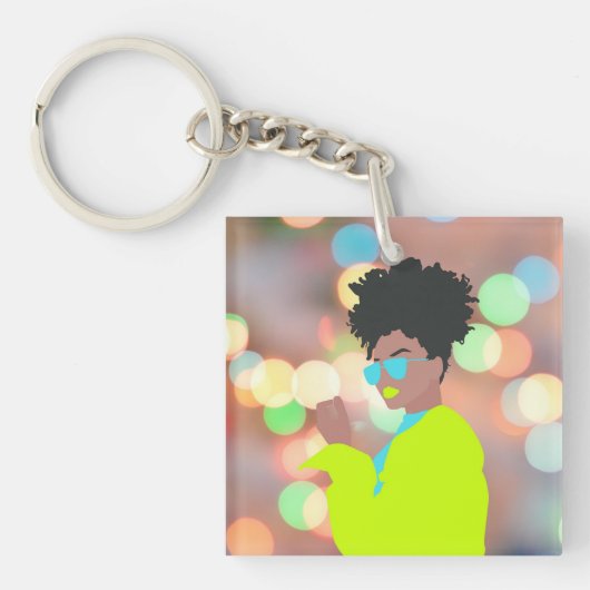 Dansende koningin. sleutelhanger (voorkant)