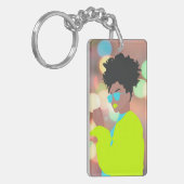 Dansende koningin. sleutelhanger (Voorkant Links)