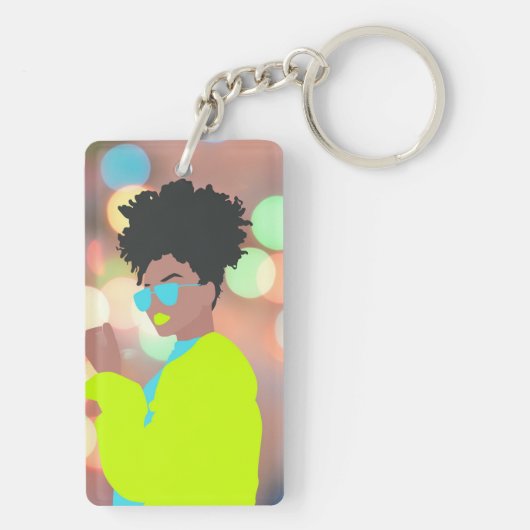 Dansende koningin. sleutelhanger (achterkant)