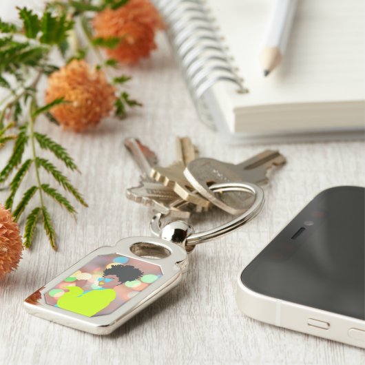 Dansende koningin. sleutelhanger (Zijkant)