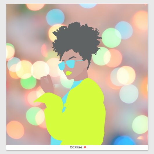 Dansende koningin. sticker (Vel)