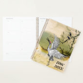 Dansende kraan en ijsvogels Sumi-e Planner (Display)